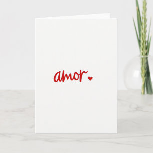 Cartão de Amor Minimalista Amor