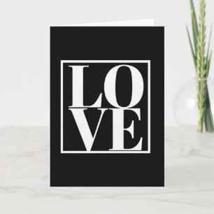 Cartão de Amor Minimalista Limpo