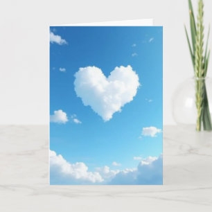 Cartão de Amor Paisagem de Nuvens Sentimental