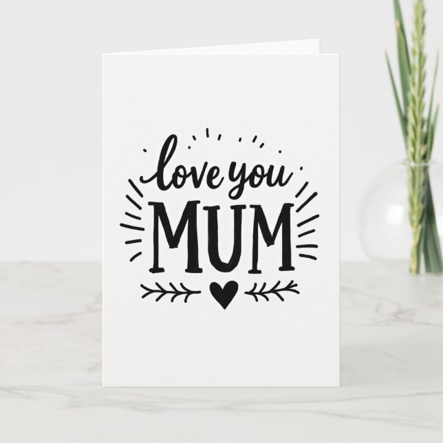 Cartão de Amor para a Mãe (Frente)