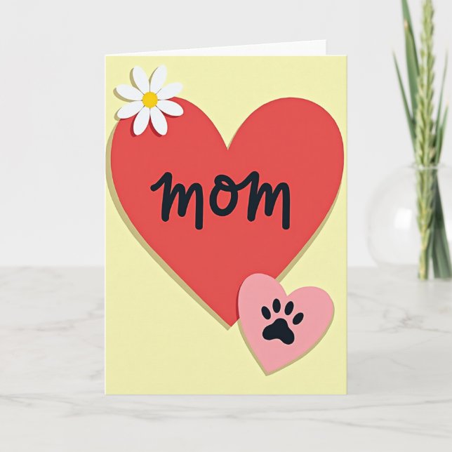 Cartão de Amor para Mãe Doce (Frente)