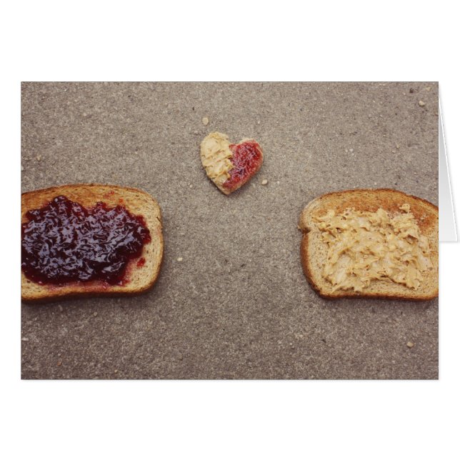 cartão de amor pb&j (Frente Horizontal)