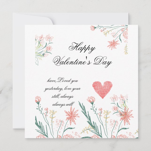 Cartão de amor personalizado do seu Namorados (Frente)