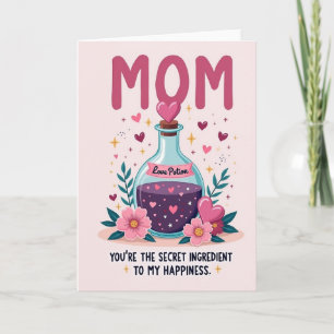 Cartão de Amor Poção Mágica da Mamãe