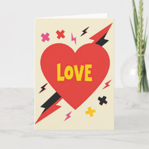Cartão de Amor Pop Art