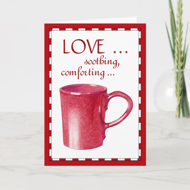 Cartão de Amor Red Hot Mug (Frente)