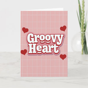 Cartão de Amor Retro Groovy
