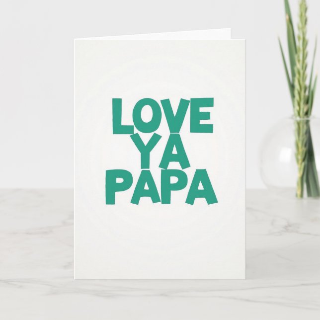 Cartão de Amor Romântico Papai (Frente)