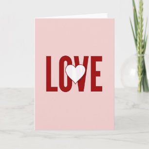 Cartão de Amor Rosa