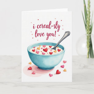 Cartão de Amor Seriamente Cereal
