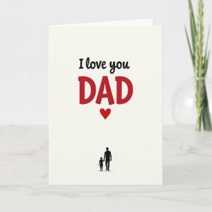 Cartão de Amor Silhueta da Família