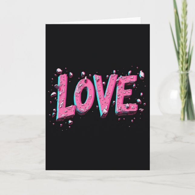 Cartão de Amor Simples Disturbado (Frente)