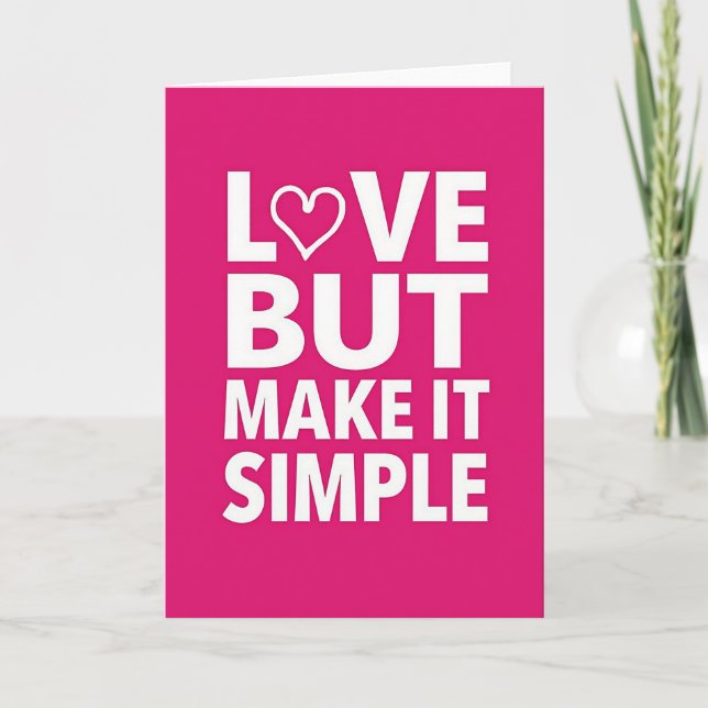 Cartão de Amor Simples e Suave (Frente)
