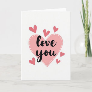 Cartão de Amor Simplesmente Costurado