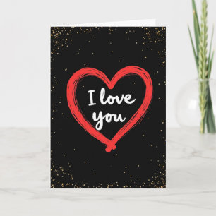 Cartão de Amor Sincero 'Eu Te Amo'