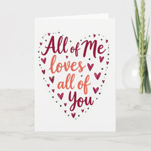 Cartão de Amor Tudo em Mim Ama Você
