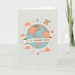 Cartão de Amor Viagem Aventura Juntos