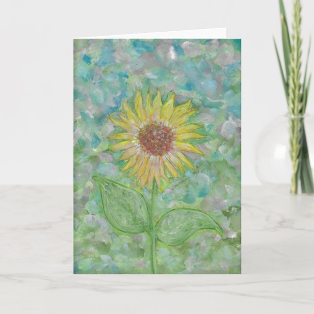 Cartão de Amostragem Dobrado por Abstrato de Giras (Frente)