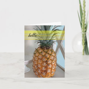 Cartão de Ananás Tropical