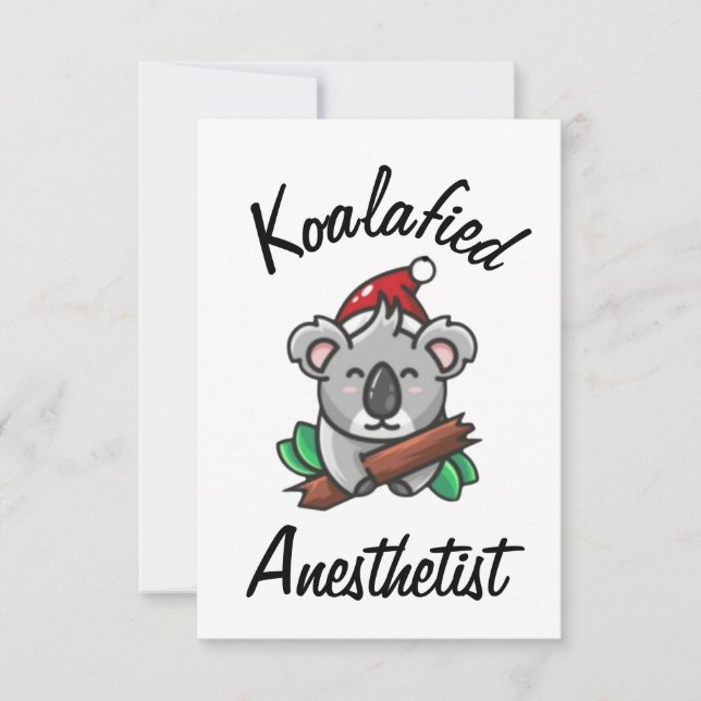 Cartão de Anestesiologista Koalaficado (Frente)