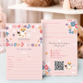 Cartão de animais de estimação