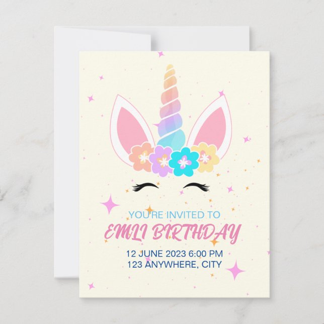 Cartão de Aniversário (Frente)