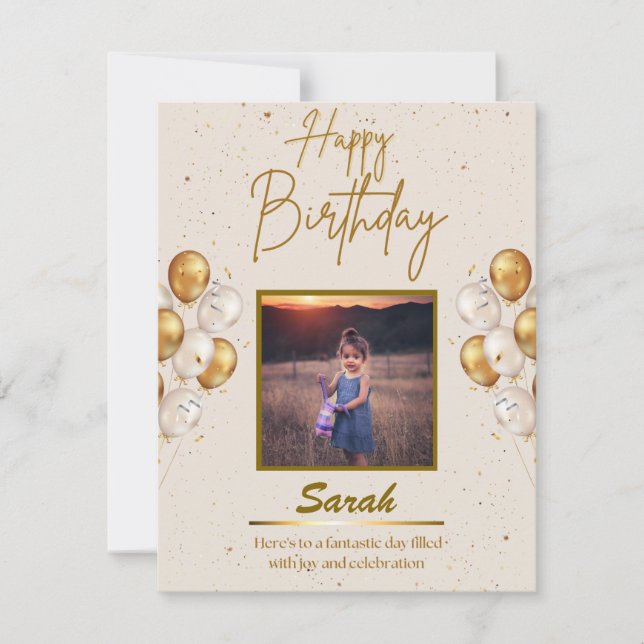 Cartão de aniversário (Frente)