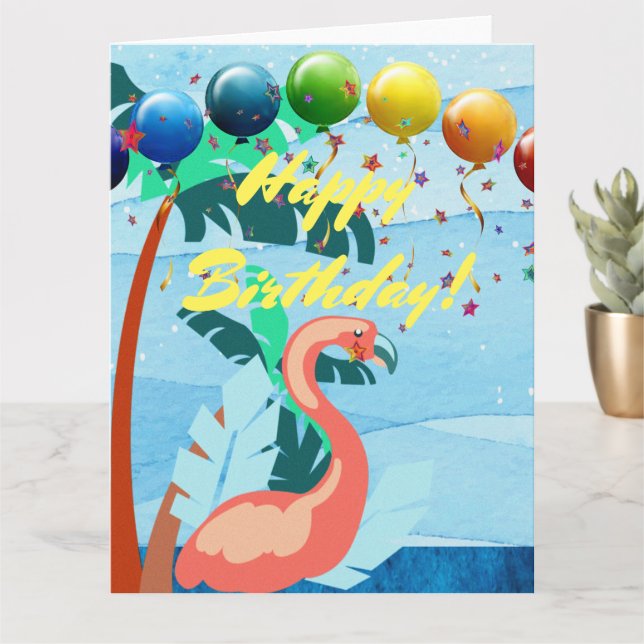 Cartão de Aniversário (Planta pequena)