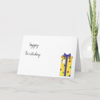 cartão de aniversário