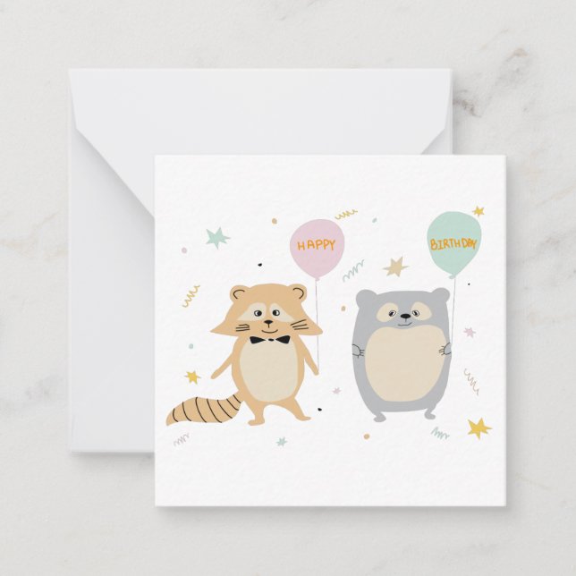 Cartão de aniversário (Frente)