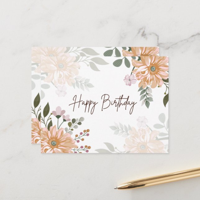 Cartão de Aniversário (Frente/Verso In Situ)