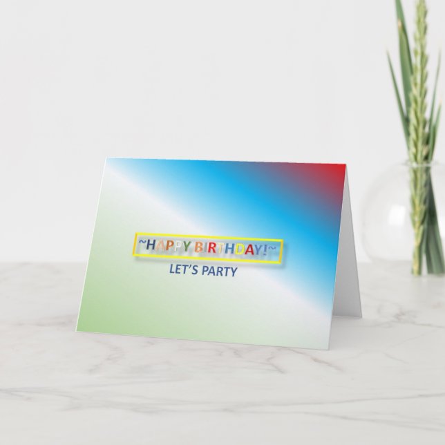 Cartão de Aniversário (Frente)