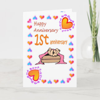 Cartão de aniversário - 1º aniversário