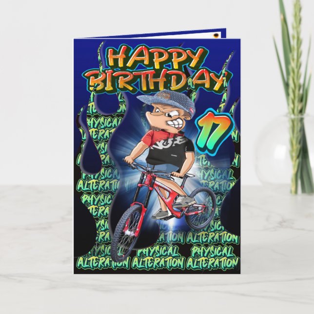 Cartão de aniversário 17 (Frente)