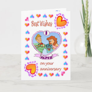Cartão de aniversário 1 papel