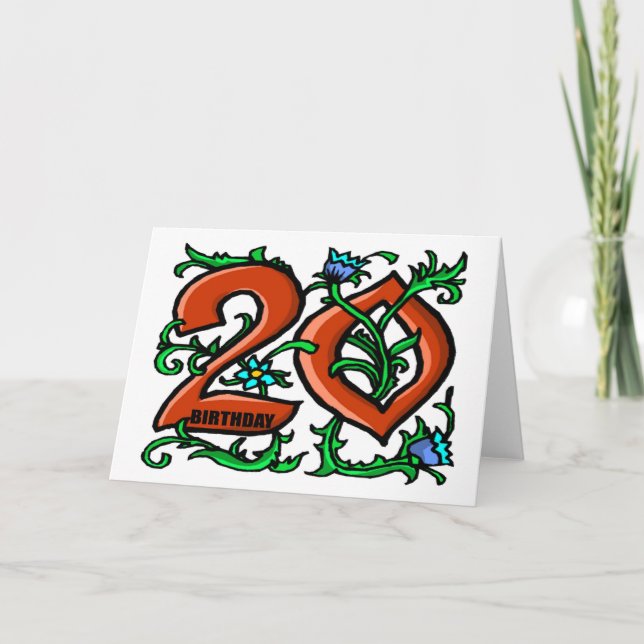 Cartão de Aniversário 20 (Frente)