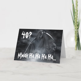 Cartão de aniversário 40º.