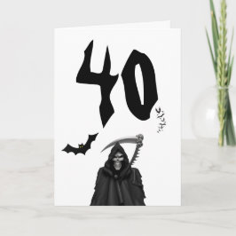Cartão de Aniversário: 40º. Cartão de Aniversário