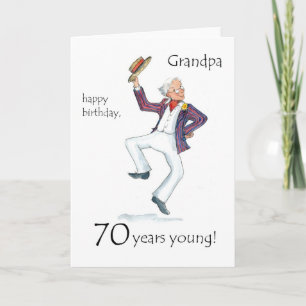 Cartão de Aniversário 70 para um Avô