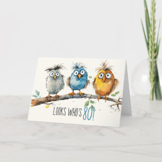 Cartão de Aniversário 80