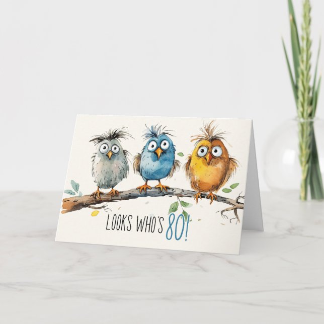 Cartão de Aniversário 80 (Frente)