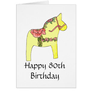 Cartão de Aniversário 80