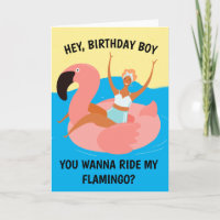 Cartão de Aniversário Adulto Retro Travesso Passei