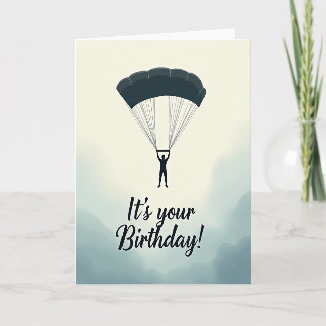 Cartão de Aniversário Aéreo (Frente)