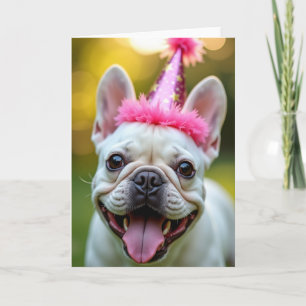 Cartão de Aniversário Alegre para Amigo Peludo
