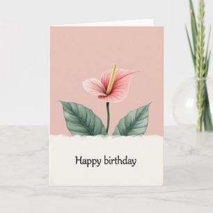 Cartão de Aniversário Alegre Pintado