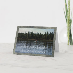 Cartão De Aniversário Alemão Para Contabilista