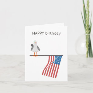 Cartão de Aniversário Americano - Parabéns