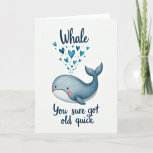 Cartão de Aniversário Amigo Oceano Aquarela
