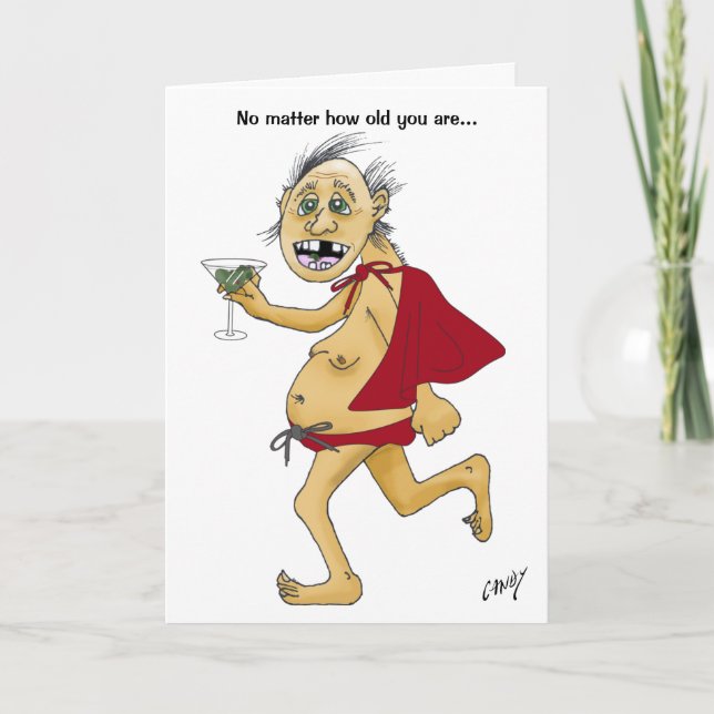 Cartão de aniversário antigo super homem (Frente)